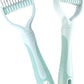 Pet Hair Removal Comb,New Cat Brush with Release Button,Pet Grooming Brush for Short&Long Pet Hair,Deshedding Brush for Pet (Green Set)