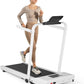 Walking Pad Treadmill with Handle bar, 3.0HP Small Foldable Treadmills for Home with APP Remote Control and LED Display, 7.5MPH Portable Treadmill 300 Lbs Capacity