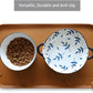 Hoki Found Silicone Pet Food Mats Tray - High-Lips Pet Dog Cat Bowl Mats - Dog Pet Cat Feeding Mat - Waterproof Dog Cat Food Mats -Pet Water Mats for Floors - Butterscotch