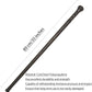 Cane Hiking Stick Mountaineering Stick Black Walking Hiking Men and Women 35 inches
