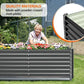 VINGLI Galvanized Raised Garden Beds Outdoor, 6x3x2 Ft, 8x4x2 Ft Lager Metal Planter Raised Beds for Planting Vegetables Flowers Herb (6 * 3 * 2（Square）)