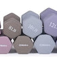 Dumbbell Set with Rack - Neoprene Coated Weights with Stand - Hex Color Coded Dumbell Pairs 1-20 LBs