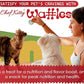 Freeze Dried Chicken Cat & Dog Waffle Treats - Made with Human Grade Chicken Breast & Liver - 5 Natural Flavors - Healthy, Tasty, Dry Food for Indoor Cats, Dogs - Inspected & Tested in USA