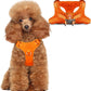 Dog Harness Step in Dog Vest Harness, Reflective Adjustable Puppy No Pull Harness Breathable Soft for Small and Medium Dogs Cats, Orange, XS
