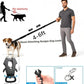 4-6FT Heavy Duty Dog Leashes for Large Dogs, Shock Absorbing Bungee Tactical Leash with 2 Padded Handle, Car Seatbelt and Metal Carabiner Clip, Strong No Pull Dog Leash for Medium