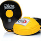 Fairtex FMV9 Contoured Focus Mitts |Striking Accuracy & Protection for Boxing, Muay Thai, Kickboxing |Ergonomic Design, Soft Padding, Secure Fit Leather