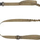 ICEFANG Tactical Dog Leash,K9 Training Walking Bungee Lead with 2 Control Handle,Heavy Duty Quick Release Metal Clasp,Hands Free D-Ring for Medium Large Dogs (6ft,Reflective Brown)