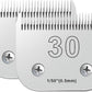 2PCS 30 Blades Dog Grooming Blades Compatible with Andis Dog Clippers,Dog Clipper Blades Compatible with Oster A5,Wahl km10 Dog Clippers for Animal Dog Cat Horse,Stainless-Steel Blade Sharp