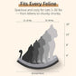 Cat Wall Shelves Set - Curved Wall Foam Bed and 2 Floating Wall Grey Steps, Wall Mounted Cat Climbing Shelves for Sleeping, Playing, and Lounging