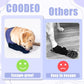 COODEO Dog Socks to Prevent Licking Paws, Healing Boots & Paw Protectors with Non-Slip Bottoms for Wound Protection, Waterproof Sleeve Shoes for Licking（Purple，2XL_Left