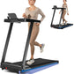 Treadmill with 5% Incline, 300lbs Capacity Folding 15 HP Small Treadmills for Home Portable Running Treadmill with Handles Quiet Brushless Dual Cushion System, Electric Compact Treadmil