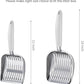 WePet Cat Litter Scoop, Aluminum Alloy Sifter, Kitty Metal Scooper, Deep Shovel, Long Handle, Poop Sifting, Kitten Pooper Lifter, Durable, Heavy Duty, for Litter Box