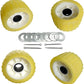 3" Width x 5" OD Boat Trailer Poly Ribbed Wobble Rollers Mounting Hole Diameter 1-1/8 inch