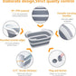 Collapsible Pet Bathtub, 7.1 Gal (27L) - Foldable Bathing Tub with Drain Plug for Dogs & Cats Under 30 lbs - Multi-Use as Laundry Basket, Storage Organizer, Camping Sink (Grey)