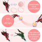 Colurful LED Interactive Cat Feather Toy Ball for Bored Indoor Adult Cats Chase Automatic Moving Ball Rechargeable Self Rolling Automated Tumbler Toy Electric Cat Toy (Pink)