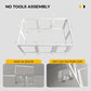 Clear Acrylic Plastic Dog Playpen - Clear Dog Play Pen - Easy Assemble Acrylic Dog Playpen - Puppy Playpen, Cat Playpen, Small Animal Playpen, Dog Play Pen Indoors (White, 23.6“ H, 8PCS)