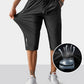 Men's Capri Pants 3/4 Joggers Gym/Workout/Hiking Below Knee Long Shorts Lightweight Quick Dry with Zipper Pockets
