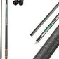 CROWN ME Carbon Fiber Pool Cue Stick, 12.5mm Tip Soft Grip Billiard Carbon Fiber cue, Weight 20OZ Cue Stick, 58" Pool Table Sticks