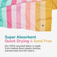 Dock & Bay Quick Drying Towel - for Sports & Gym - Compact, Lightweight - 100% Recycled - Includes Bag - Coastal Candy, Extra Large (200x90cm, 78x35)