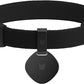 Safety Cat Collar and ID Tag Set, Elastic Quick Release Non Breakaway Collar, Personalized Aluminum Engraved Pet Name Tag, Lightweight for Kitten Small Large Cats (Midnight Black-S, Star)
