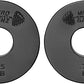 Micro Gainz Standard 1-Inch Center Hole Weight Plates, Set of 2 Black Fractional Plates Choose Set (.25LB-1.25LB), Designed for Standard 1-inch Barbells & Dumbbells, Made In USA