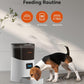 WOPET 6L Automatic Cat Feeder, WiFi Automatic Dog Feeder with APP Control for Remote Feeding, Cat Food Dispenser with Low Food Sensor and Voice Recorder, Up to 15 Meals Per Day