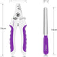 OneCut 6" Dog Nail Clippers for Small, Medium and Large Breed Professional Pet Nail Trimmers -Suitable for Cats, Rabbits and Guinea Pigs with Safety Guard to Avoid Over Cutting (Purple)