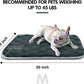 furrybaby Dog Bed Mat Flat Crate Mat with Anti-Slip Bottom Machine Washable Pet Kennel Pad for Dog Sleeping (M 30x19'', Grey Mat)