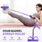 21 Fitness Resistance Bands-4 Tube Pedal Ankle Puller, Elastic Yoga Pedal Puller Resistance Band, Stretching Bands for Arm and Leg Workouts Abdomen, AB Training Auxiliary Device for Women Men