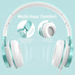 AILIHEN Kids Headphones for School Boys, Headphones with Microphone for Chromebook Laptop Computer Smartphone, 3.5mm Foldable Lightweight Headset for Teen Teenager (Lime Green)