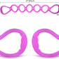 7 Ring Stretch Resistance Exercise Band, BetterJonny Workout Bands Yoga Stretching，Foot, Leg and Arm Exerciser for Home or Fitness Center Workout Walking Exercise
