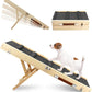 Adjustable Dog Ramp, Wooden Folding Portable Pet Ramp,Rated for 30 LBS, 32.6" Long and Adjustable from 10" to 19" with Non-Slip Traction Mat, Dog Step for Bed, Couch,Car (Grey)