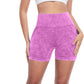 CHRLEISURE Women's 4 Packs Workout Gym Shorts, High Waisted Butt Lifting Scrunch Butt Seamless Booty Shorts