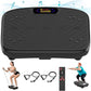 Vibration Plate Exercise Machine, Vibration Plate Platform for Lymphatic Drainage, 200 Adjustable Speeds Power Shaping Vibrating Plate Helps Weight Loss, Shaping, Max Weight 450 Lbs