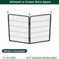 FXW Rollick Unleashed Dog Playpen for Indoor, Yard, RV Camping, 40 inch 2 Panels for Medium and Large Dogs, Black│Patented