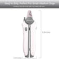 Type-C Rechargeable Dog & Cat Nail Clippers - LED Pet Nail Trimmer with Built-in Nail File, Extra Sharp Blades for Small & Medium Dogs, Indoor Cats (White-Gray)