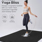 YOTTOY Large Yoga Mat (75 * 52 * 1/2inch),Extra Wide TPE Exercise Mat,Non-Slip Workout Mat for Pilates, Fitness, Barefoot, Home Gym Studio with Strap and Towel