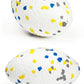4.72" Indestructible Large Rugby Balls for Aggressive Chewers Durable Olive Bouncy Interactive Football Toy for Dogs Fetch Game Lightweight Floating Outdoor Training, White