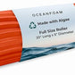 Oceanfoam Tidal Roller - Orange - Muscle Massage Foam Roller for Back Pain & Stretching - Firm and Ergonomic Wide Wave Textured - Yoga, Athletics, & Wellness - Full Size, 20" x 5"