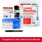 First Aid Only 91134 Critical Essentials Bleeding Control Kit for Limb & Torso Wounds, 8 Pieces