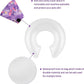 CuteBone Inflatable Dog Neck Donut with Removable Soft Fleece Covers for Small/Medium/Large Dogs and Cats After Surgery GWB06XL