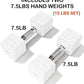 15LB 20LB 50LB Adjustable Dumbbell Set Free Weights Dumbbells Set for Women Men Hand Weights Sets Adjust Dumbbell Weight Sets for Home Gym Exercise Workout Strength Training Equipments