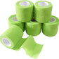 6 Pack 2" x 5 Yards Self Adhesive Bandage Wrap Breathable Cohesive Vet Wrap for Pets, Elastic Self-Adherent Tape for Sports, Wrist, Ankle (Green)