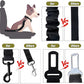 COOYOO Dog Seat Belt,3 Piece Set Retractable Dog Car Adjustable Seatbelts for Vehicle Nylon Pet Safety Heavy Duty & Elastic & Durable Car Harness for Dogs