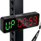 Small Gym Timer Clock Stopwatch Magnetic Workout Interval Timer, Large LED Digital Display, Home Accessories Countdown Clock for Home Gym Garage Schools