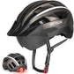 VICTGOAL Bike Helmet for Men Women with Led Light Detachable Magnetic Goggles Removable Sun Visor Mountain & Road Bicycle Helmets Adjustable Size Adult Cycling Helmets