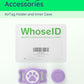IP68 Waterpoof Dog Airtag Holder, Stretchy Silicone Full Body Covered Apple Air Tag Holder for Dog Cat Collar Fit All Width Collar (Purple, 1 Pack)