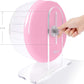 Niteangel Super-Silent Hamster Exercise Wheels: - Quiet Spinner Hamster Running Wheels with Adjustable Stand for Hamsters Gerbils Mice Or Other Small Animals (L, Pink)