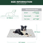 FXW Washable Pee Pads for Dogs, Puppy Pads with Super Absorbent, Specifically Designed for 48inch Cages, 47" × 29" Rectangle, Khaki, 2 Packs