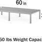 30 in X 60 in. Aquarium Stand | Industrial Style Aluminum Fish Tank Base with Open Frame Design